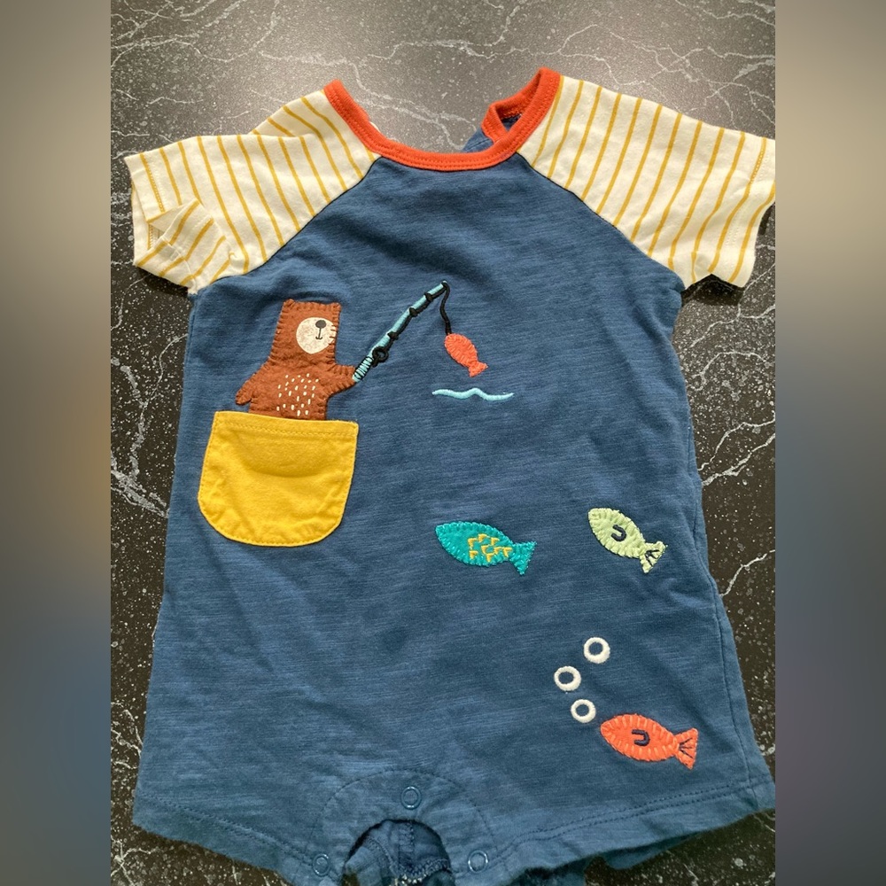 Mud pie romper in 9-12 month
